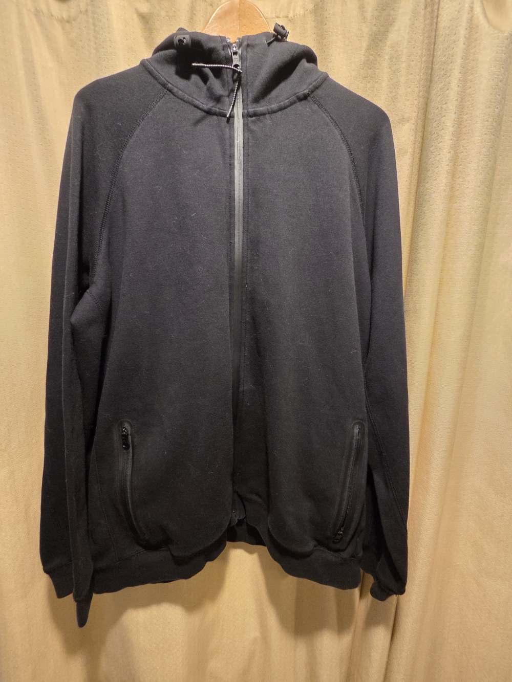American Eagle Outfitters Black Zip-Up Hoodie Sweater